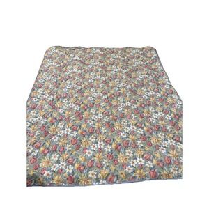 Vintage Laura Ashley Twin XL Comforter‎ Daffodils Tulips Floral Colorful 68x92